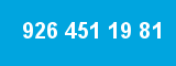 926 451 19 81 926 451 19 81